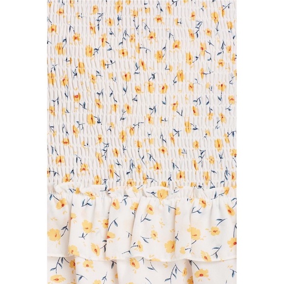 NWT Helen Owen x Aqua for Bloomingdales Floral Smocked Skirt, Size Large - Picture 5 of 14